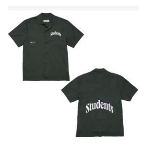 Students Golf - Sessions S/S Shirt in Dark Green - Men's Size XL Button Down